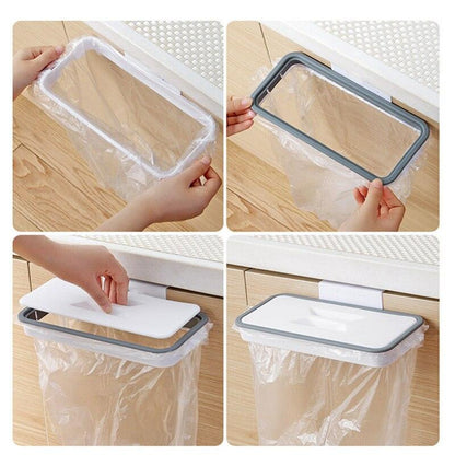 Portable Plastic Garbage Hanging Bag Kitchen Trash Storage Rack Bag Hanging Kitchen CabinetTrash Kitchen Trash - Lily Depot