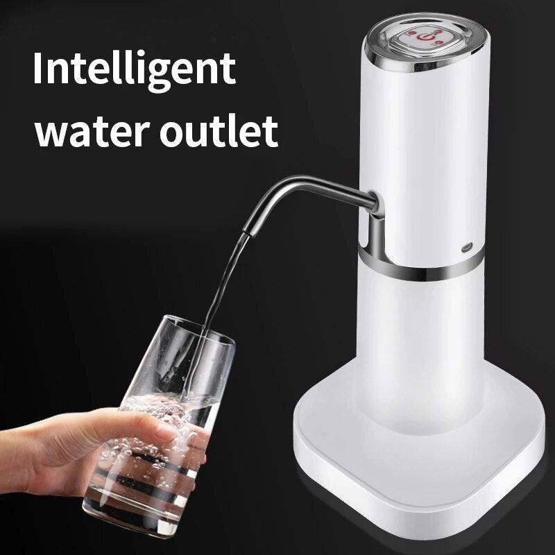 Portable Water Pump Dispenser Water Bottle Pump Mini Barreled Water Electric Pump USB Rechargeable Automatic Bottle Switch - Lily Depot