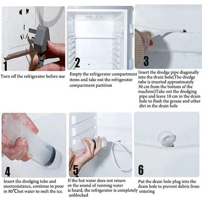 Refrigerator Dredge Artifact Drainage Hole Dredge Water Channel Refrigerated Pipeline Water Outflow Hole Clogged Dredge Tool - Lily Depot