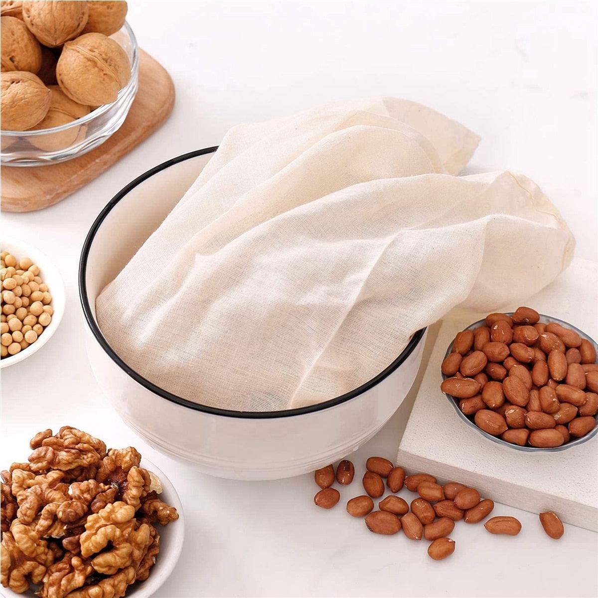 Reusable Cheese Cloth Cheesecloth Bags for Straining Nut Milk Bags Cold Brew Bags Tea Yogurt Coffee Filter Strainers Bag - Lily Depot