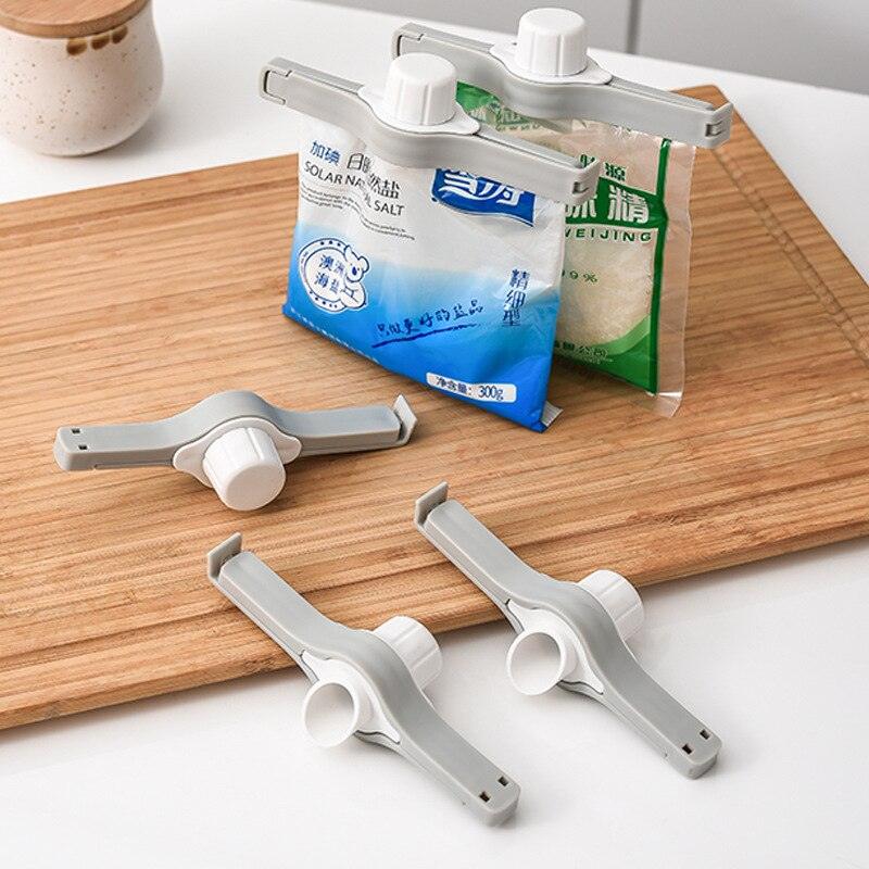 Seal Clamp Coffee Package Storage Clip With Lid Kitchen Accessories Food Fresh Tools Seasoning Sealing Clip Condiment Snack Bag - Lily Depot