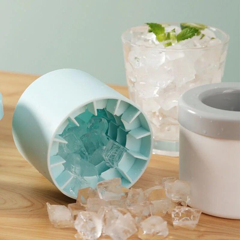 Silicone Ice Cube Mold Round Ice Bucket Summer Homemade DIY Refrigerator Freeze Ice Maker Creative Ice Cube Mold Barware Tools - Lily Depot