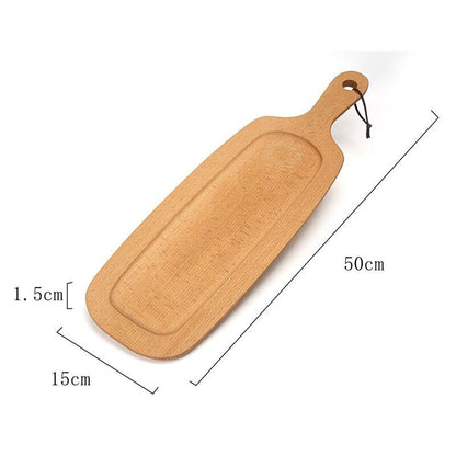 Solid Wood Small Cutting Board with Handle for Charcuterie, Bread, Vegetables,Fruits, Kitchen Serving Tray - Lily Depot