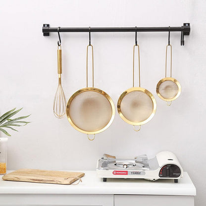 Stainless Steel Fine Mesh Oil Strainer Golden Flour Sifter Sieve Colanders Flour Coffee Mesh Filter Baking Tools Kitchen Bakware - Lily Depot