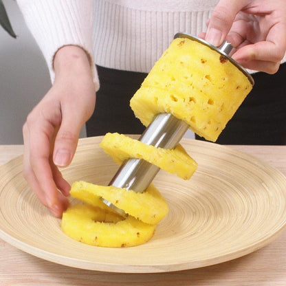 Stainless Steel Pineapple Peeler Cutter Fruit Knife slicer A spiral Pineapple cutting machine Easy to use kitchen cooking tools - Lily Depot