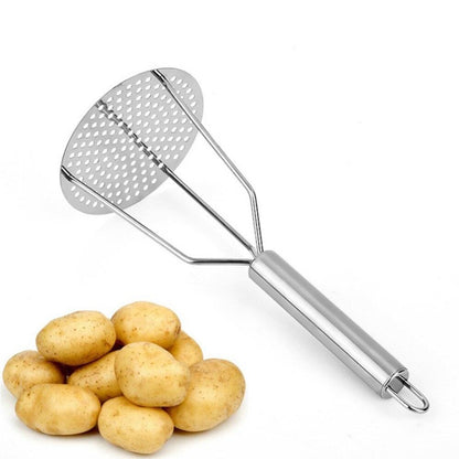 Stainless Steel Potato Masher Crush Vegetable Fruit Press Maker Vegetable Masher Kitchen Tool Gadget Kitchen Accessories - Lily Depot
