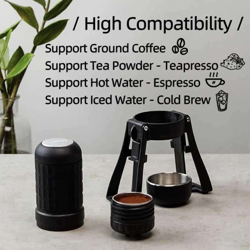 STARESSO Mirage SP300 PLUS Portable Espresso Maker Manual Coffee Maker 180ml Coffee Pot Quick Brew Double Shots Creamy Espresso - Lily Depot