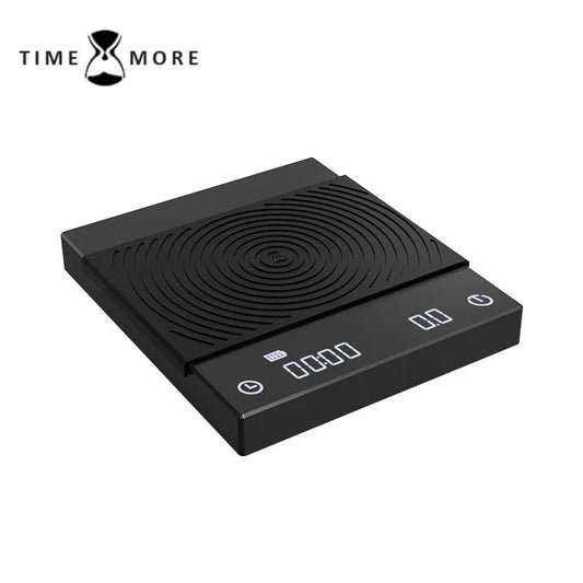 TIMEMORE Basic Plus Black Mirror Pour Over Coffee and Espresso Scale Basic+ Electronic Scale Auto Timer Kitchen scale 0.1g / 2kg - Lily Depot