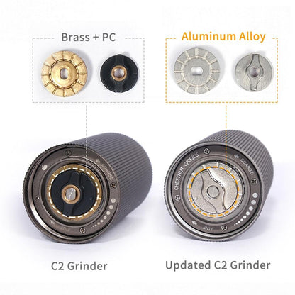 TIMEMORE Chestnut C2 Upgrade Portable Coffee Grinder Hand Manual Grinder Grind Machine Mill With Double Bearing Positioning - Lily Depot