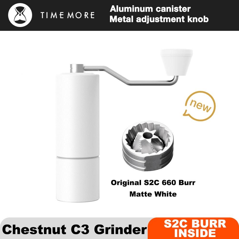 TIMEMORE Chestnut C3 Manual Coffee Grinder S2C Burr Inside High Quality Portable Hand Grinder With Double Bearing Positioning - Lily Depot