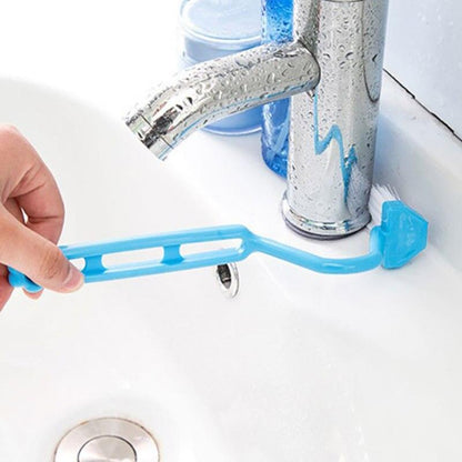 Toilet Corner Cleaning Brush Bending Handle Scrubber Bathroom Accessories For Home Shower Room Portable - Lily Depot