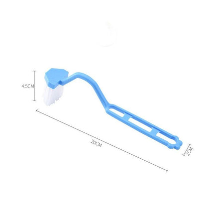 Toilet Corner Cleaning Brush Bending Handle Scrubber Bathroom Accessories For Home Shower Room Portable - Lily Depot