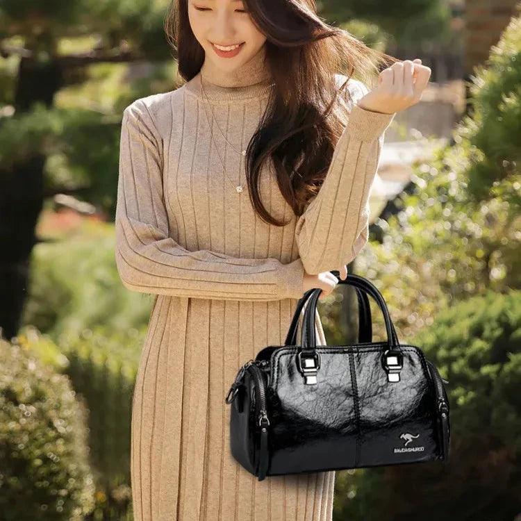 Tasche aus Echtleder - Jade