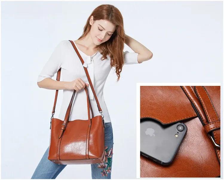 Tasche aus Echtleder- Mother