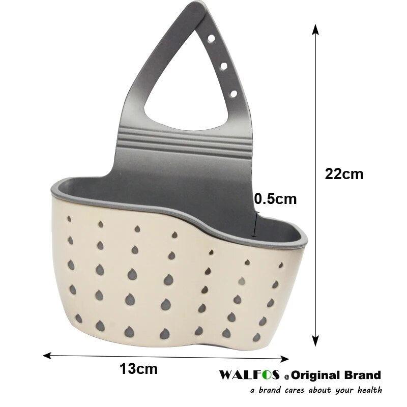 Useful Suction Cup Kitchen Sponge Drain Holder PP Rubber Toilet Soap Shelf Organizer Sponge Storage Rack Basket Wash Cloth Tools - Lily Depot