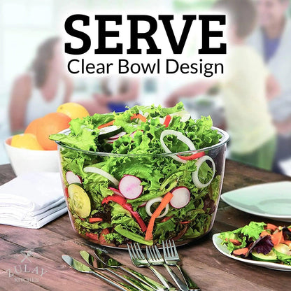 Vegetables Salad Spinner Lettuce Leaf Vegetable Centrifuge Greens Washer Dryer Drainer Crisper Strainer For Washing Drying Leafy - Lily Depot