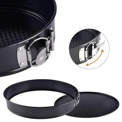 WALFOS Removable Bottom Non-Stick Metal Bake Mould Round Cake Pan Bakeware Carbon Steel Cakes Molds cake baking pans baking tray - Lily Depot