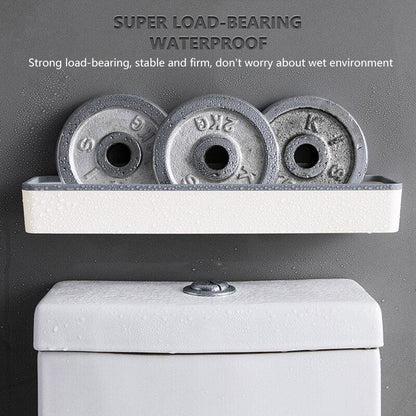 Wall Hanging Storage Cabinet Rack Punch Free Multifunctional Bathroom Toilet Above Artifact Shelf Organizer Without Drilling - Lily Depot
