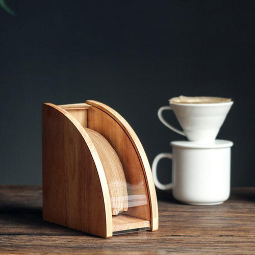 Hand Drip Coffee Filter Paper Holder Storage Rack V60 Decorative Cone Coffee Filter Container Household Coffee Accessories - Lily Depot