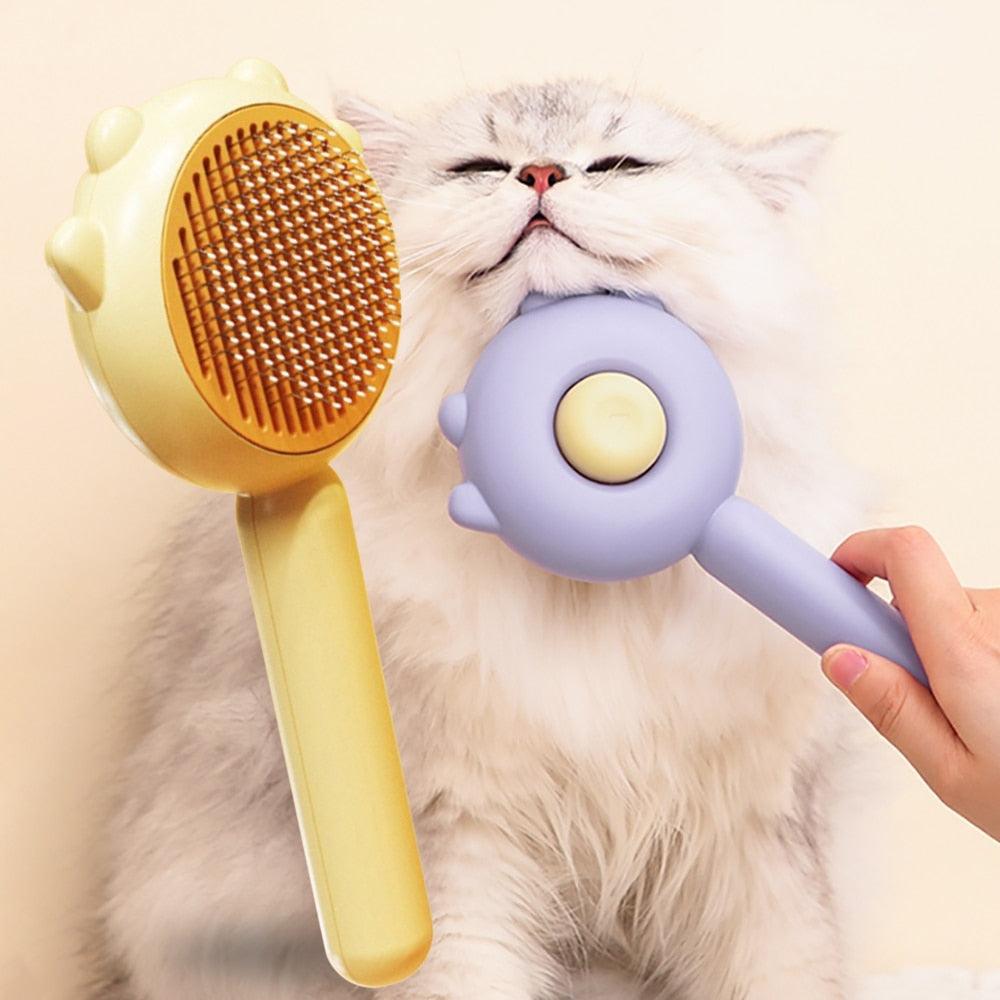 Cat Comb Massage Pet Deshedding Brush Hair Removal Cat and Dog Universal Needle Brush Pets Grooming Shedding Supplies Scratcher - Lily Depot