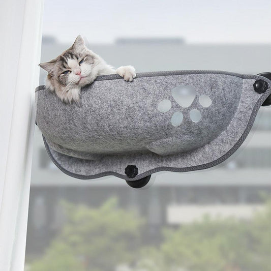 Cat Window Hammock With Strong Suction Cups Pet Kitty Hanging Sleeping Bed Storage For Pet Warm Ferret Cage Cat Shelf Seat Beds - Lily Depot