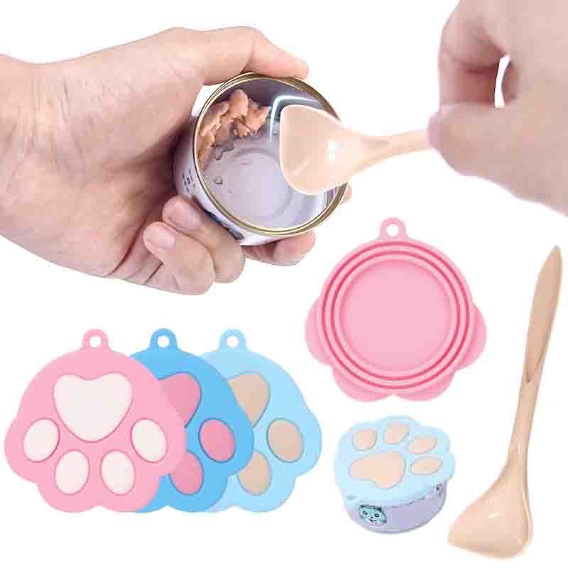 Silicone Canned Lid for Pet Food Canned Sealed Feeders for Puppy Cat Storage Top Cap Reusable Cover Health Pet Daily Supplies - Lily Depot