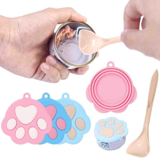 Silicone Canned Lid for Pet Food Canned Sealed Feeders for Puppy Cat Storage Top Cap Reusable Cover Health Pet Daily Supplies - Lily Depot