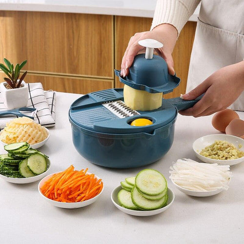Multi-Function Salad Uten Vegetable Chopper Carrots Potatoes Manually Cut Shred Grater For Kitchen Convenience Vegetable Tool - Lily Depot