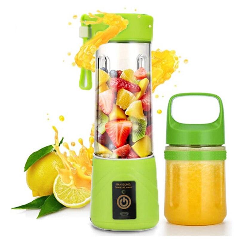 Portable Fruit Juice Blenders Summer Personal Electric Mini Bottle Home USB 6 Blades Juicer Cup Machine For Kitchen - Lily Depot