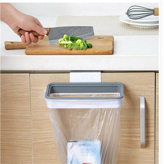 Portable Plastic Garbage Hanging Bag Kitchen Trash Storage Rack Bag Hanging Kitchen CabinetTrash Kitchen Trash - Lily Depot